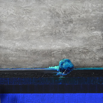 Named contemporary work « la rivière bleue », Made by EURGAL