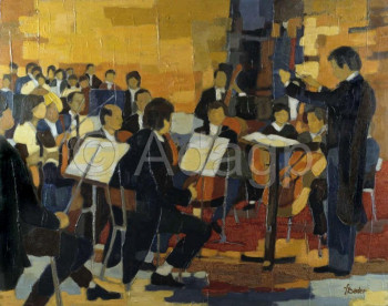 Named contemporary work « L'orchestre », Made by FRANçOIS BADER