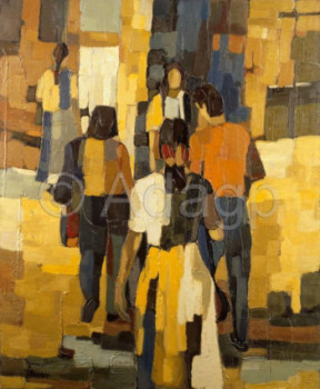 Named contemporary work « Les passants », Made by FRANçOIS BADER