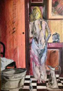 Named contemporary work « Toilette », Made by ROEMY