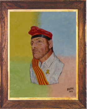 Named contemporary work « ARTISTE PEINTRE PHOTOGRAPHE AUTEUR AUTODIDACTE CATALAN.    Autoportrait en Président des Catalans. », Made by EMILE RAMIS