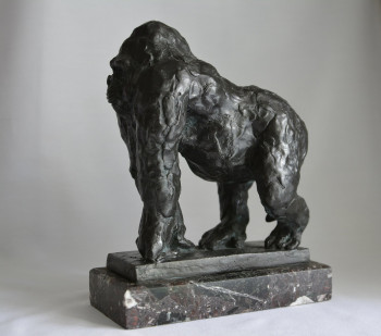 Named contemporary work « GORILLA », Made by BARAKE SCULPTOR