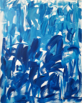 Named contemporary work « Just Blue », Made by PATRICK JOOSTEN