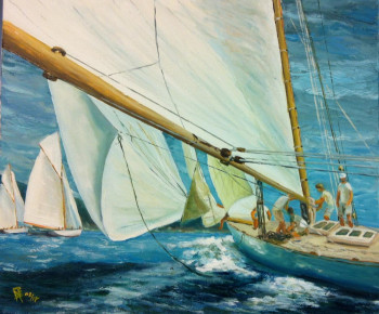 Named contemporary work « VIEILLES REGATES », Made by PHILIPPE NEGRE