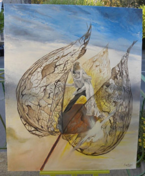 Named contemporary work « Le physalis : l'amour en cage », Made by MARINA