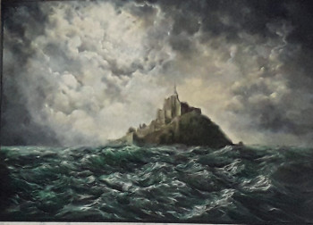 Named contemporary work « mont st michel », Made by SOANN