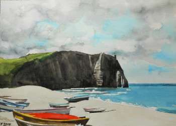 Named contemporary work « Etretat », Made by ANDRé FEODOROFF