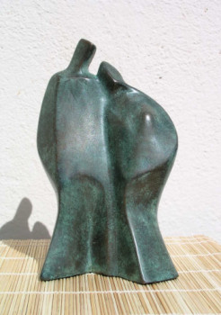 Named contemporary work « Couple d'amoureux », Made by PIERRE CONTENT