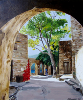 Named contemporary work « Spinalonga », Made by ANDRé FEODOROFF