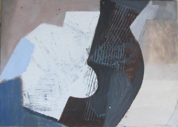 Named contemporary work « Composition », Made by PIERRE BONNECARRERE