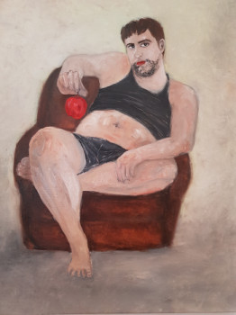 Named contemporary work « La Pomme », Made by HERMIONE