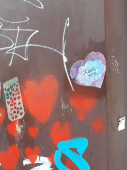 Named contemporary work « Love 2018 nu Paris 20 », Made by FAHIMA BOUBIA... NU
