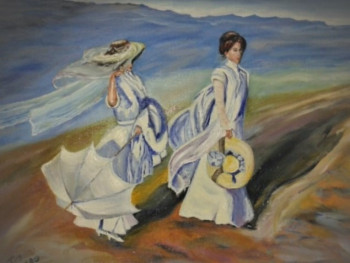 Named contemporary work « Promenade des demoiselles », Made by THIERRY VILTARD
