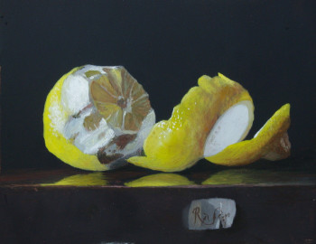 Named contemporary work « Un citron », Made by RASèR