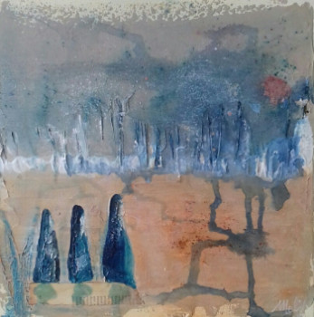 Named contemporary work « Peinture 4028 », Made by MURIEL MELIN