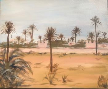 Named contemporary work « PALMERAIE MARRAKECH », Made by AGNES VERSATI