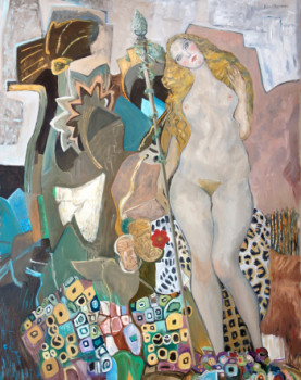 Named contemporary work « Une bacchante », Made by GILLES CHAMBON