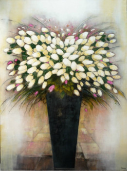 Named contemporary work « Composition florale n°3 », Made by VICTOR SASPORTAS