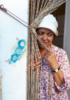 Named contemporary work « Poisson 7 », Made by FAHIMA BOUBIA... NU