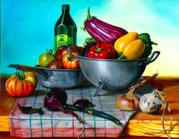 Named contemporary work « La ratatouille Nicoise », Made by CHRISTIAN LABELLE