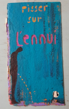 Named contemporary work « Pisser sur l'ennui (2012) », Made by FAHIMA BOUBIA... NU