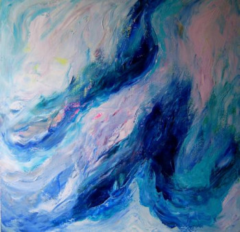 Named contemporary work « NU BLEU », Made by THEODORA