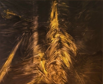 Named contemporary work « Une méditation - 1988 (130x162) », Made by JACQUES DEFFONTAINE