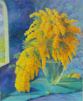 Named contemporary work « Panache et cascade de mimosa », Made by AMALIA MEREU