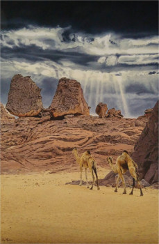 Named contemporary work « Tamanrasset », Made by MARCO RE