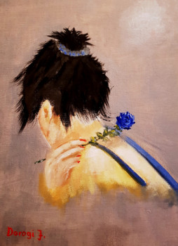 Named contemporary work « Roses bleues », Made by SEPI