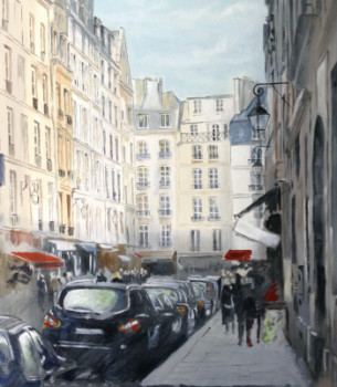 Named contemporary work « La ville 2 », Made by HUGHES DE LA TAILLE