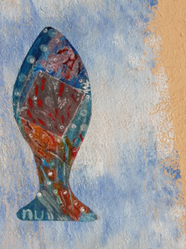 Named contemporary work « Surpeche Poisson 114 (detail) », Made by FAHIMA BOUBIA...  NU