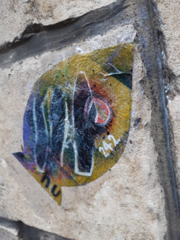 Named contemporary work « Poisson 242 », Made by FAHIMA BOUBIA... NU