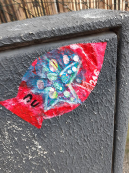 Named contemporary work « Poisson 246 », Made by FAHIMA BOUBIA...  NU