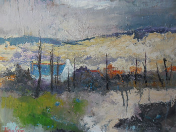 Named contemporary work « paysage du poher », Made by ALAIN COJAN