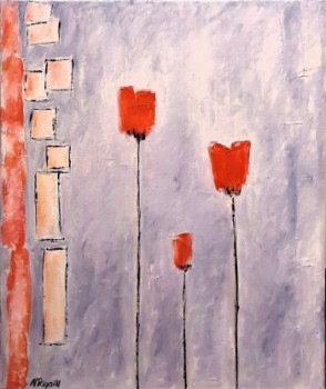 Named contemporary work « Tulipes », Made by NADYA RIGAILL