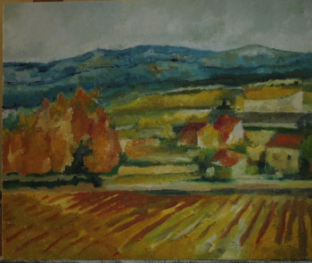 Named contemporary work « PAYSAGE DROMOIS 1 », Made by FAYARD