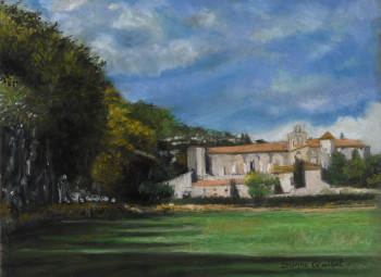 Named contemporary work « abbaye de Valmagne », Made by CORINNE QUIBEL