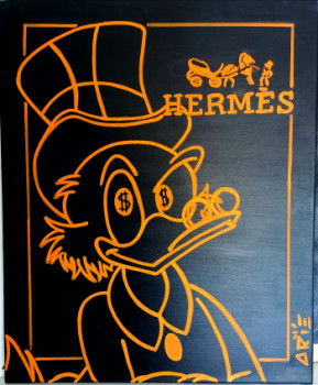 Named contemporary work « Hermès Picsou », Made by ARIé