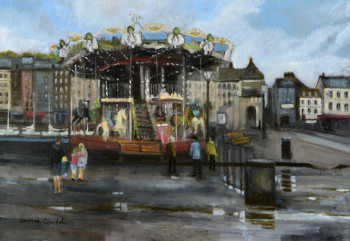Named contemporary work « carrousel de Satie », Made by CORINNE QUIBEL