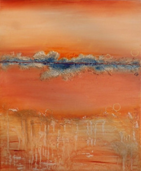Named contemporary work « Mirage », Made by CéLéA PEINTURE