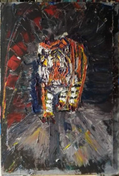 Named contemporary work « Le Tigre », Made by LAURENCE SAUVIGNON
