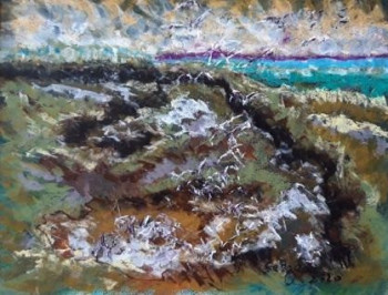 Named contemporary work « LE GOLFE DU MORBIHAN AUX ENVIRONS DE SARZEAU  », Made by MARIE-PIERRE ESTEVE