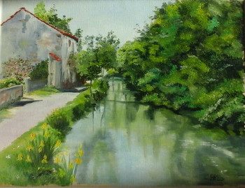 Named contemporary work « MARAIS POITEVIN COULON », Made by DOMINIQUE PALIS