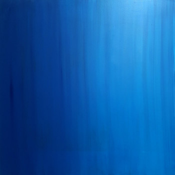 Named contemporary work « Bleu Délavé », Made by PATRICK JOOSTEN