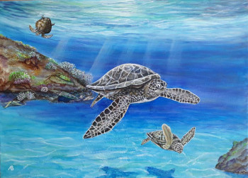 Named contemporary work « Tortue », Made by ALEKSANDRA