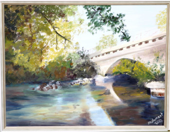 Named contemporary work « Pont sur la Sorgue », Made by MARIE-MATHILDE DUMONT