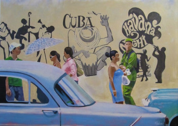 Named contemporary work « Havana 2 », Made by REBER KAROL