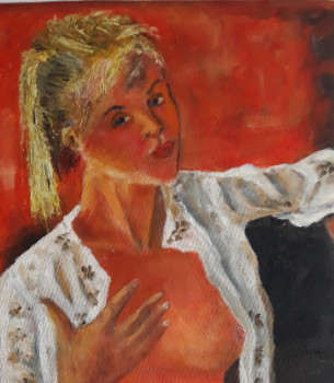 Named contemporary work « JEUNE FILLE BLONDE », Made by MARCEL GEORGES