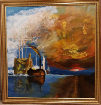 Named contemporary work « LE TEMERAIRE », Made by MARCEL GEORGES